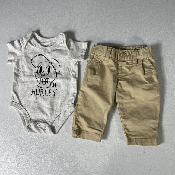 Lot of 9 Baby Boys 0-3 Bodysuits, Top & Bottoms St. Patrick’s Camo Bear Dog - Picture 3 of 13